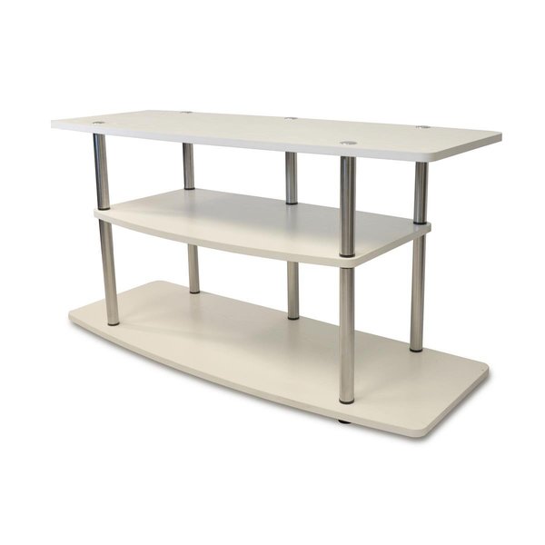 Proplug Designs-2-Go Wide 3-Tier TV Stand - White PR21838